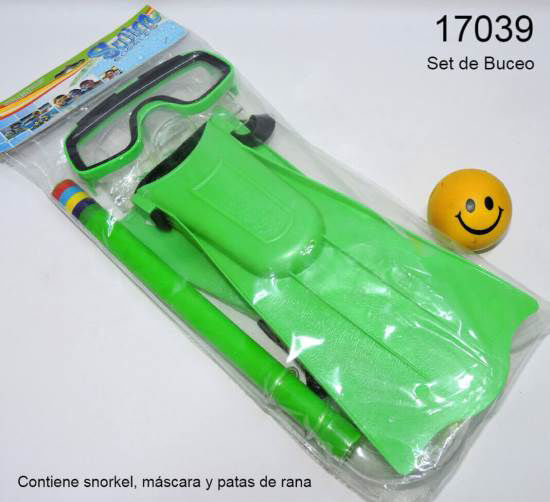 Imagen de SET DE SNORKEL PATA DE RANA MASCARA 12.25